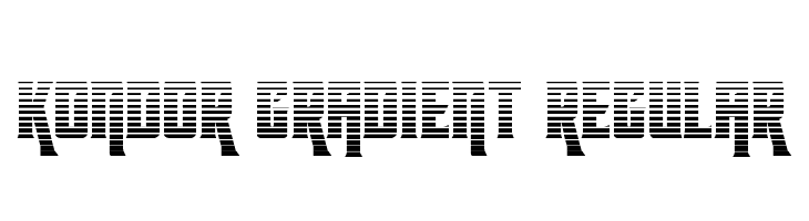 Kondor Gradient Regular  Free Fonts Download
