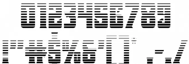 Kondor Gradient Regular Font OTHER CHARS