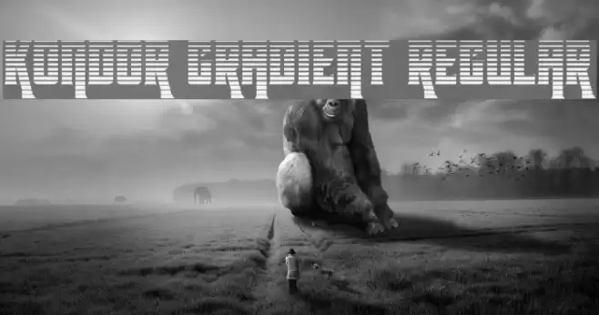 Kondor Gradient Regular Font examples