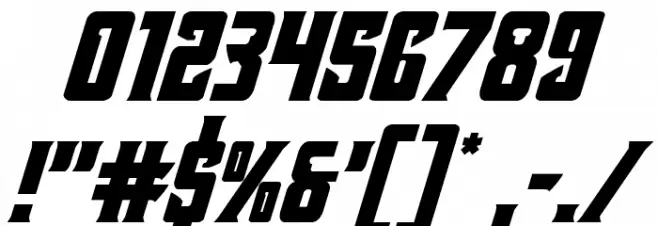 Kondor Italic Font OTHER CHARS