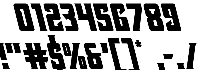 Kondor Leftalic Font OTHER CHARS