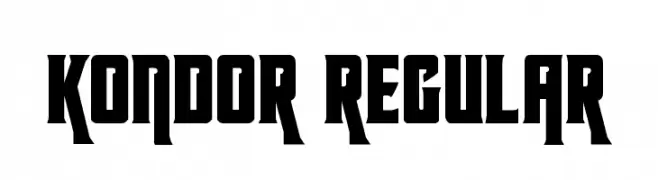 Kondor Regular  Frei Schriftart Herunterladen