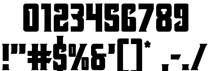Kondor Regular Font OTHER CHARS