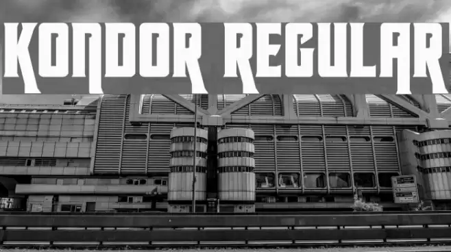 Kondor Regular Font examples