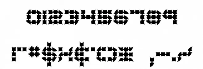 Konector Eerie -BRK- Font OTHER CHARS