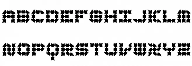 Konector Eerie -BRK- Font Litere mari
