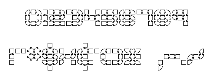 Konector O2 -BRK- Font OTHER CHARS
