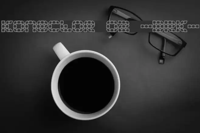 Konector O2 -BRK- Font examples