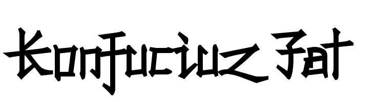 Konfuciuz Fat  Fuentes Gratis Descargar