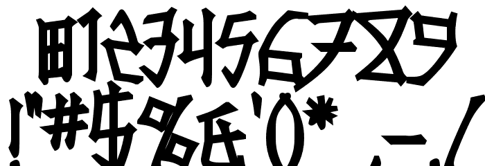 Konfuciuz Fat Font OTHER CHARS