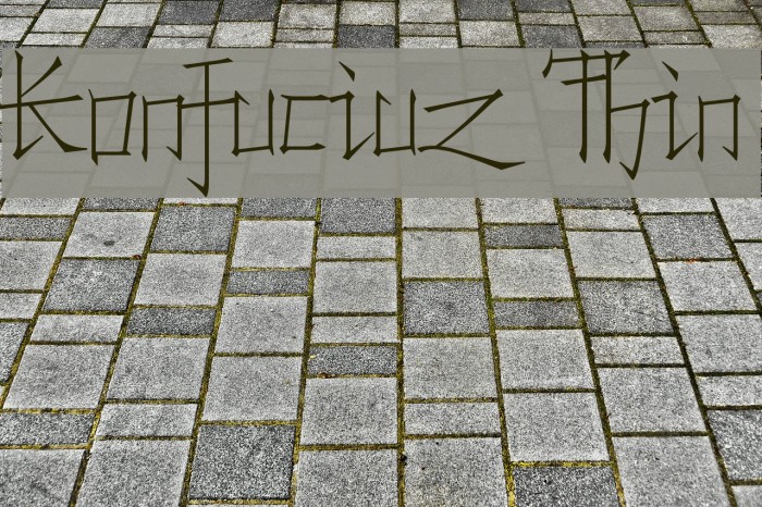 Konfuciuz Thin Font examples