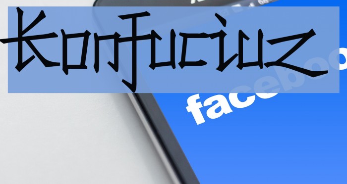 Konfuciuz Font examples
