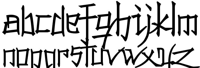 Konfuciuz Font LOWERCASE