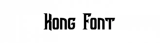 Kong Font  Fuentes Gratis Descargar
