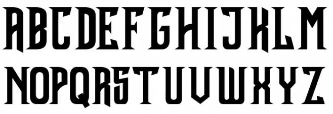 Kong Font Schriftart Groß