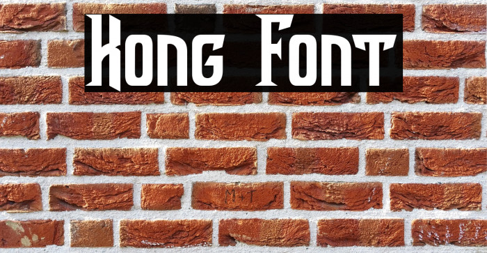 Kong Font Example 3