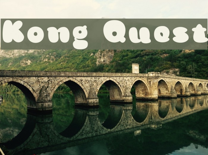 Kong Quest Font examples