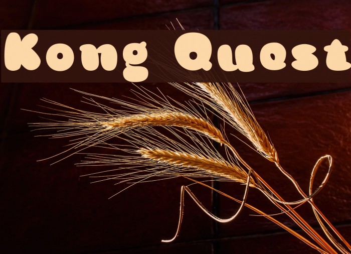 Kong Quest Font examples
