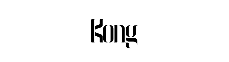 Kong  免费字体下载