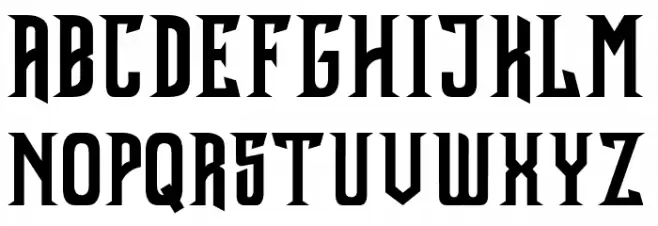 KongFont Font UPPERCASE