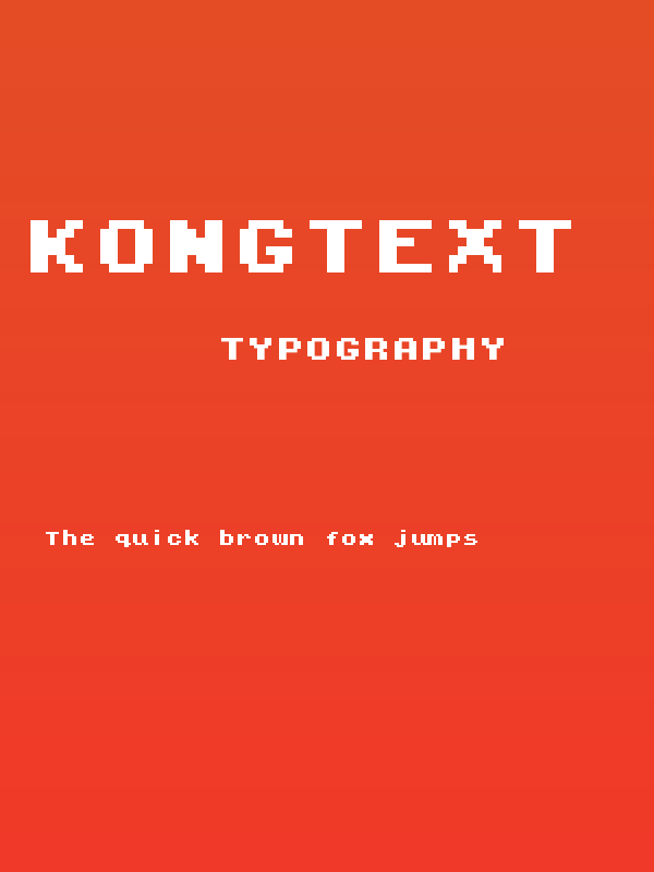 Kongtext Regular Poster