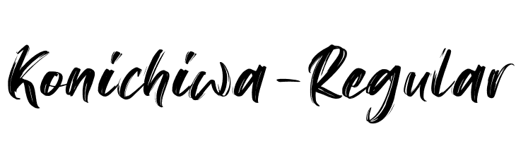 Konichiwa-Regular  免费字体下载