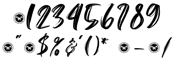 Konichiwa-Regular Font OTHER CHARS
