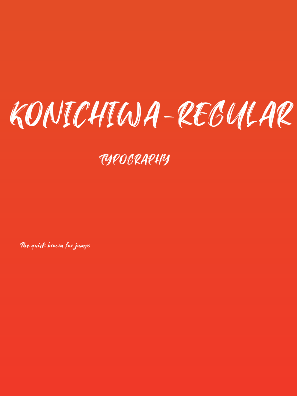 Konichiwa-Regular Poster