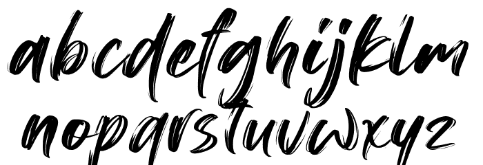 Konichiwa-Regular Font LOWERCASE