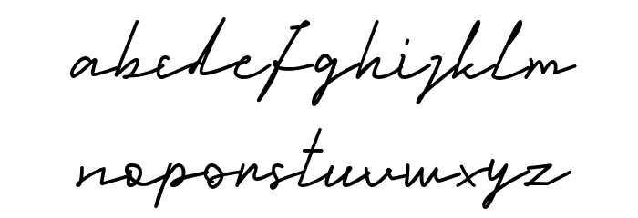 Konimasa Font LOWERCASE