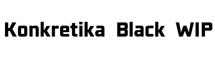 Konkretika Black WIP  免费字体下载
