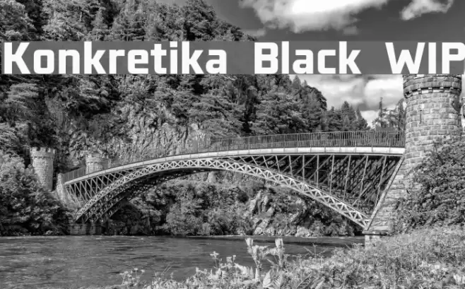 Konkretika Black WIP Font examples