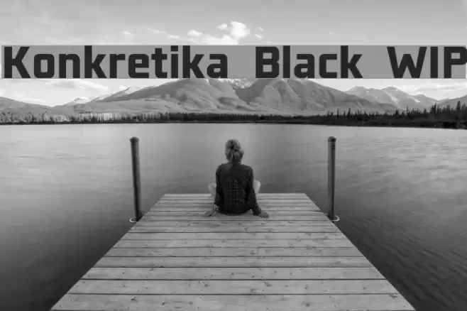 Konkretika Black WIP Font examples