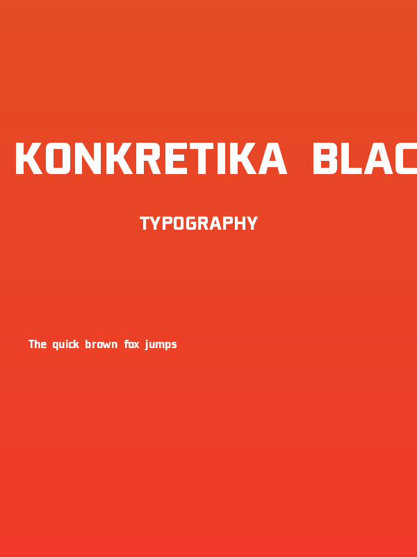 Konkretika Black WIP Poster