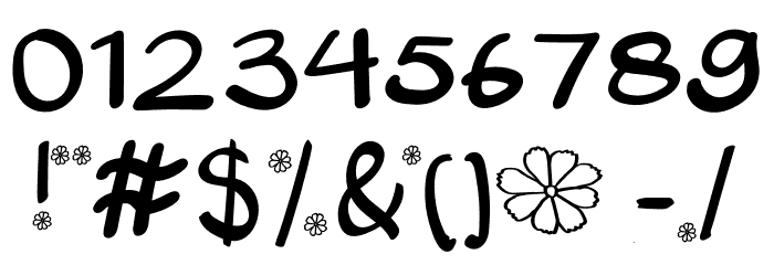 Konnichiwa Font OTHER CHARS