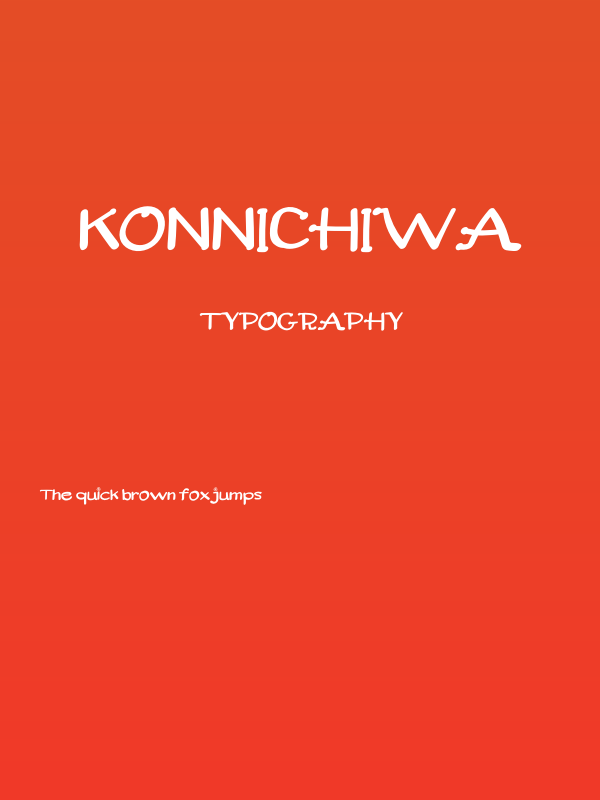 Konnichiwa Poster