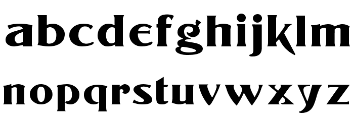 Konrad-Modern Font LOWERCASE