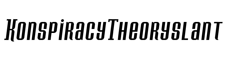 Konspiracy Theory slant  لخطوط تنزيل