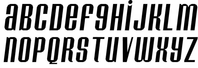 Konspiracy Theory slant Font LOWERCASE