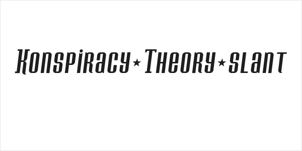 Konspiracy Theory slant Logo