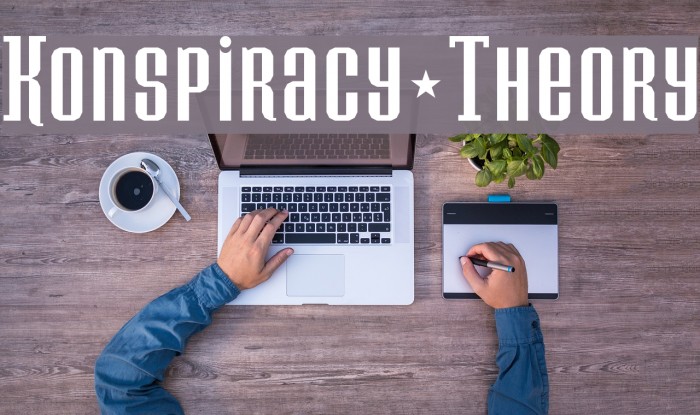 Konspiracy Theory Font examples