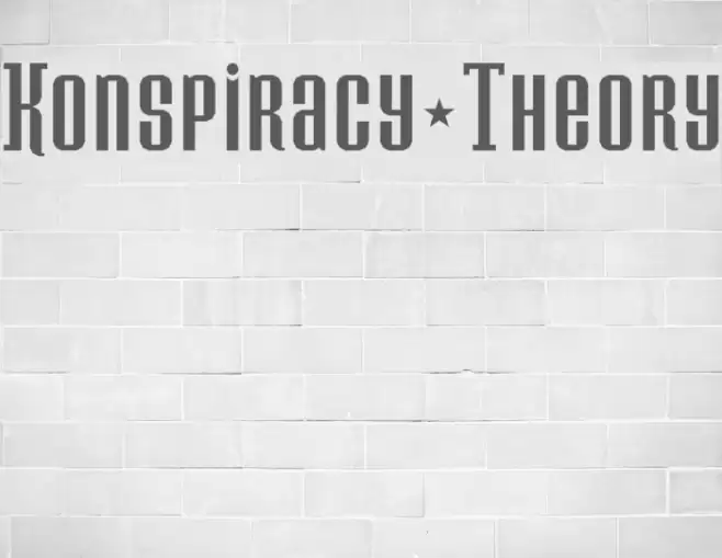 Konspiracy Theory Schriftart examples