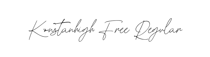 Konstanhigh Free Regular  font caratteri gratis