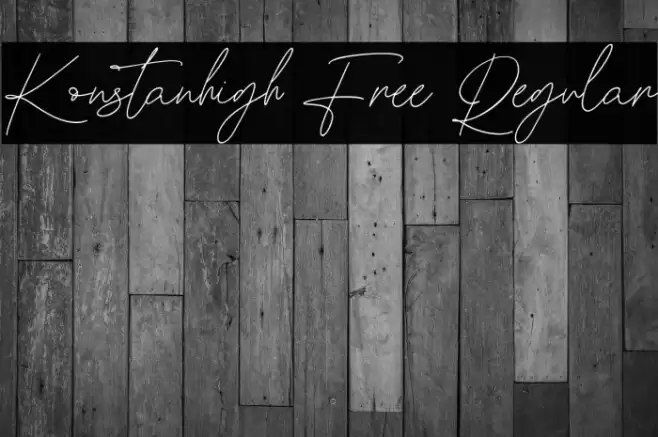 Konstanhigh Free Regular Font examples
