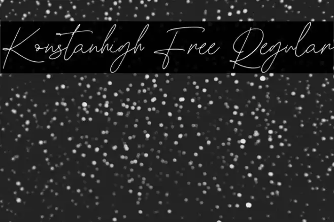 Konstanhigh Free Regular Font examples