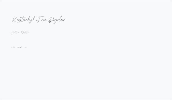 Konstanhigh Free Regular Business Card