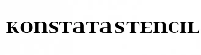 Konstata-Stencil  Fuentes Gratis Descargar