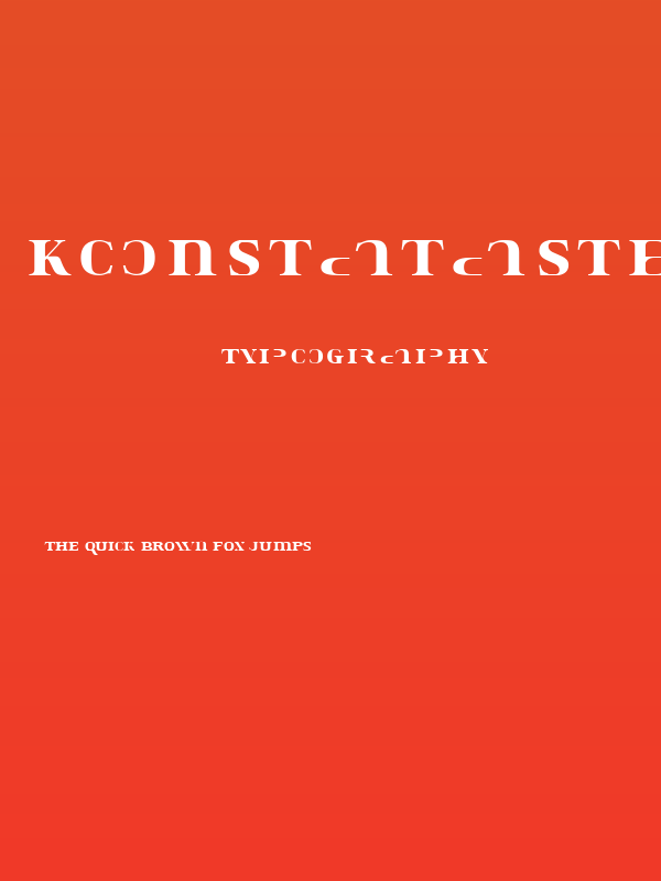 Konstata-Stencil Poster