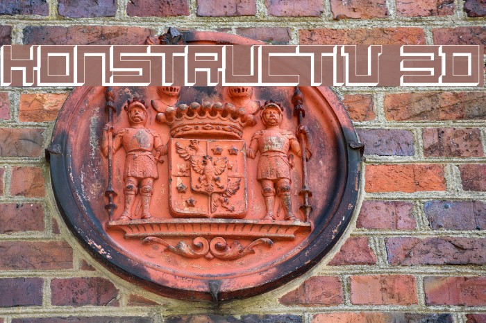 Konstructiv 3D Font examples