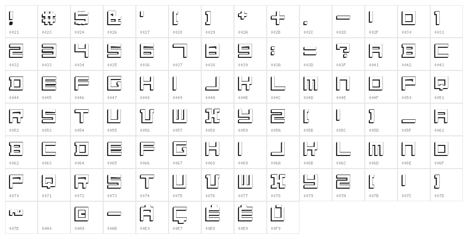 Konstructiv 3D Character Map